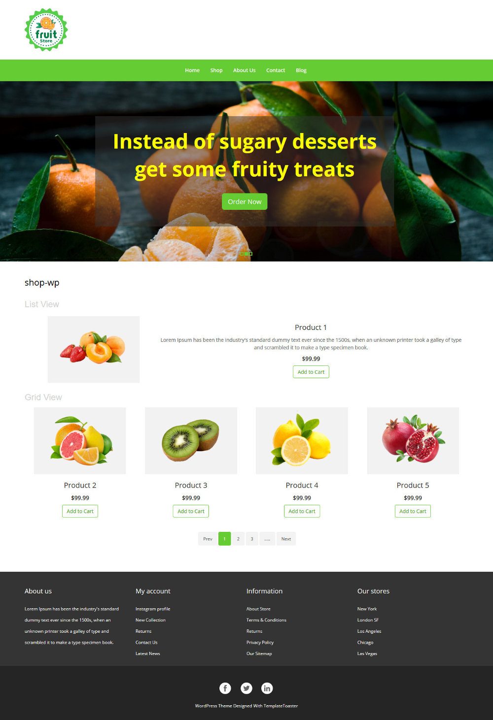 Fruit store Online Fruit Store WooCommerce Theme