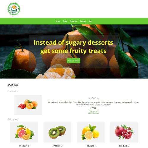 Fruit store Online Fruit Store WooCommerce Theme