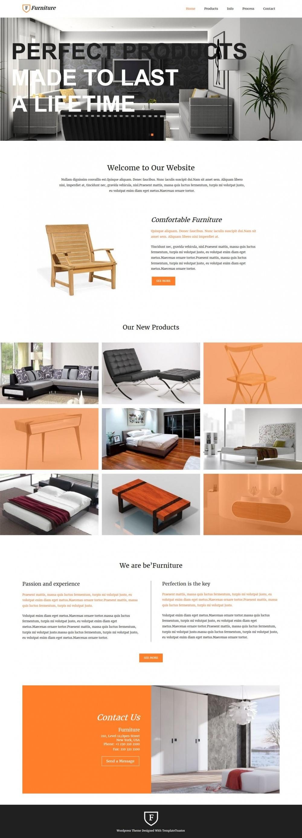 Furniture - WordPress theme for Furniture Enterprises
