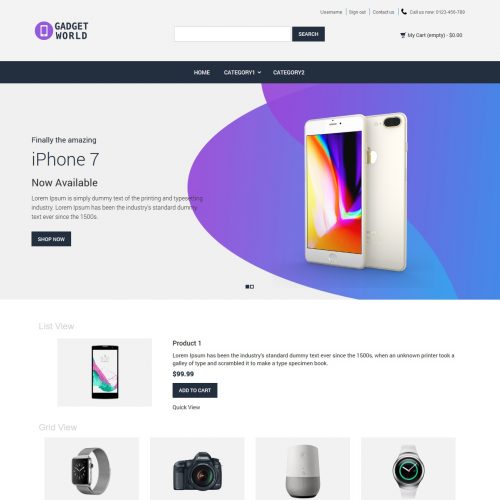 Gadget World - Gadget Shop Prestashop Theme