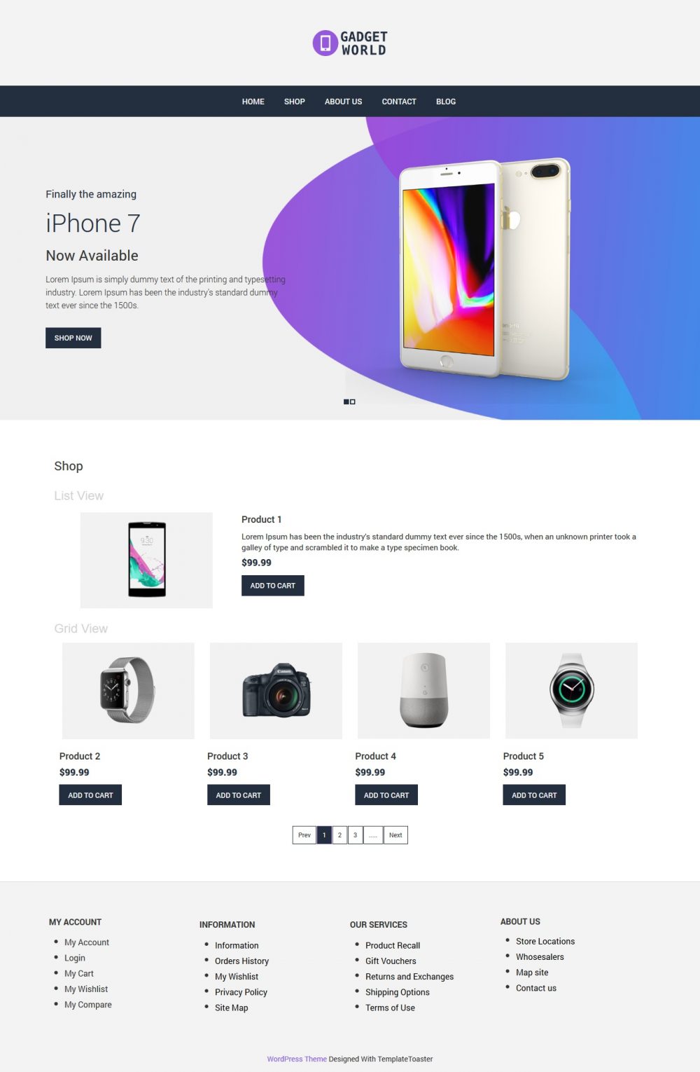 Gadget World - Gadget Shop WooCommerce Theme