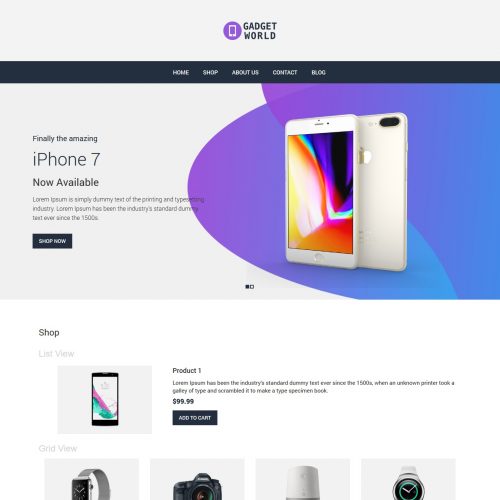 Gadget World - Gadget Shop WooCommerce Theme