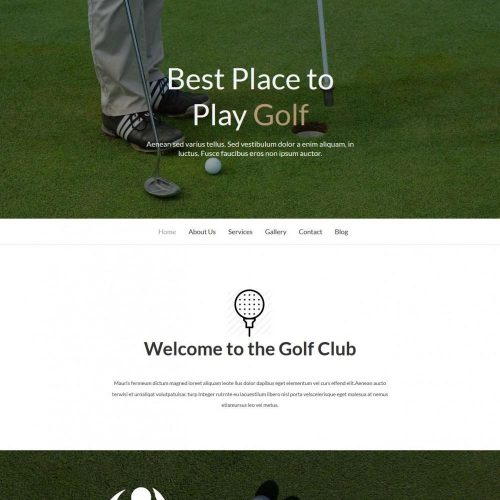 Golf - Golf Academy/Club WordPress Theme