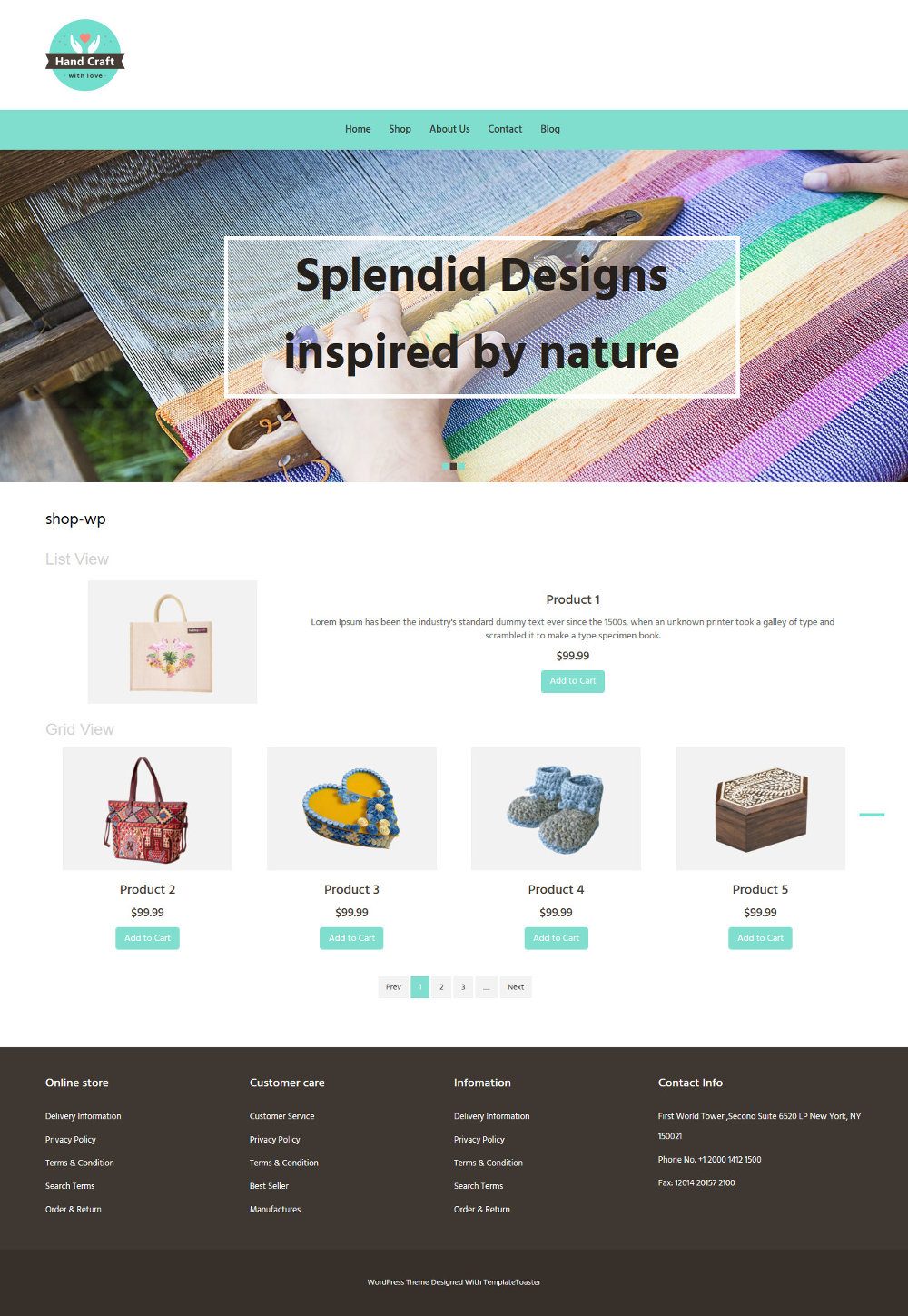 Hand Craft Items WooCommerce Theme