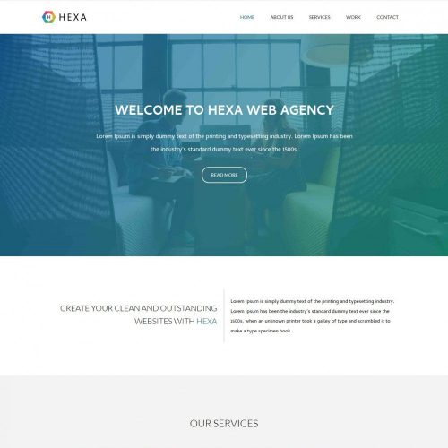 Hexa - Creative Multipurpose Web Agency WordPress Theme