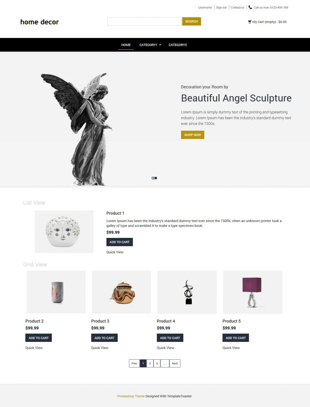 Home Decor Home Interior Products Prestashop Theme