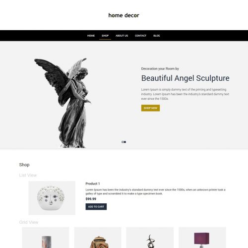 Home Decor - Home Interior Woocommerce Theme