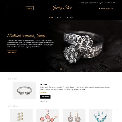 Jewelry Store - PrestaShop Theme