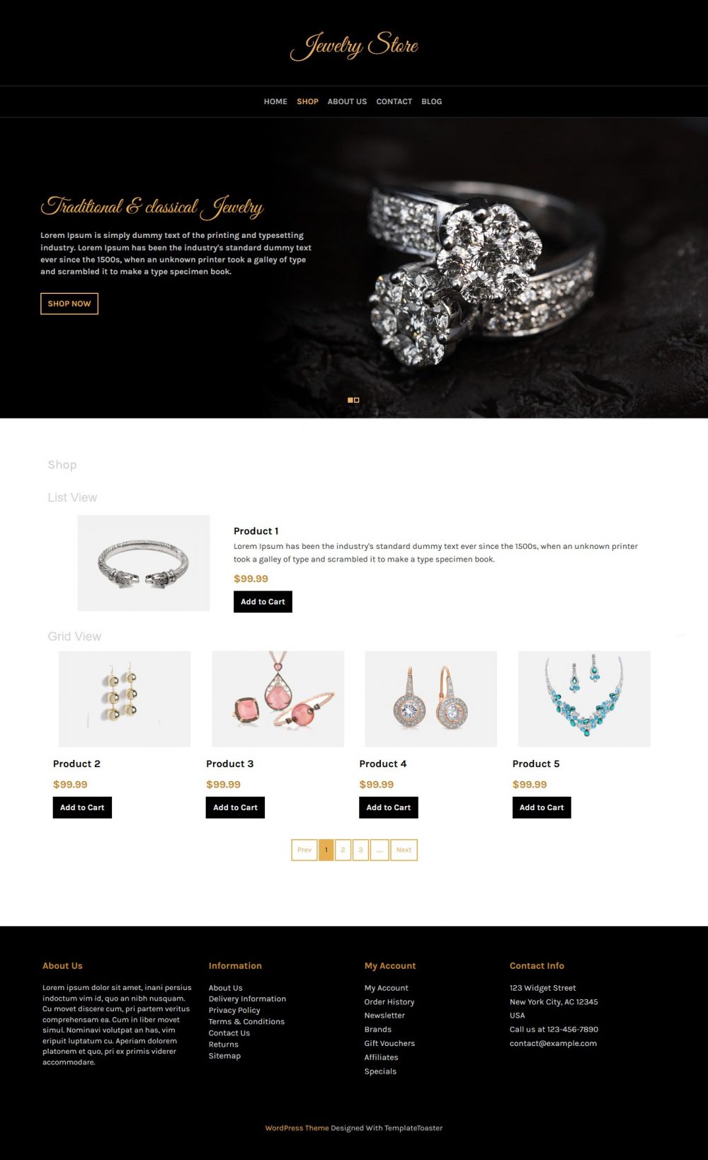 Jewelry Store - WooCommerce Theme