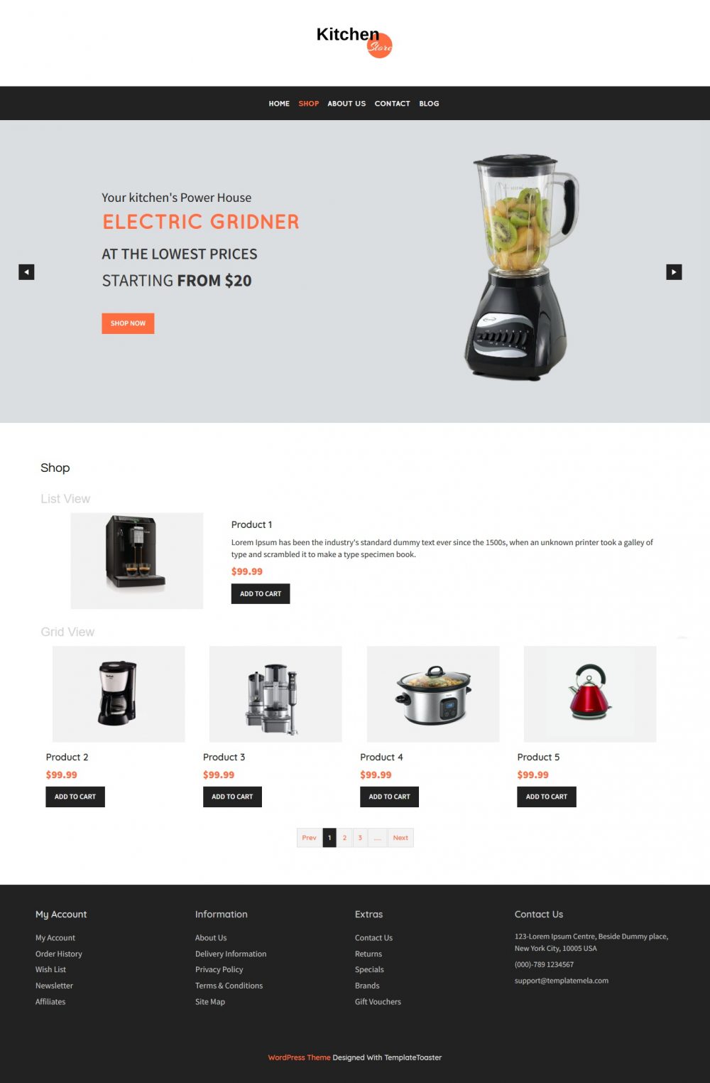 Kitchen Store - WooCommerce Theme