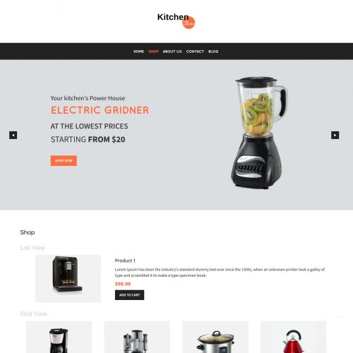 Kitchen Store - WooCommerce Theme