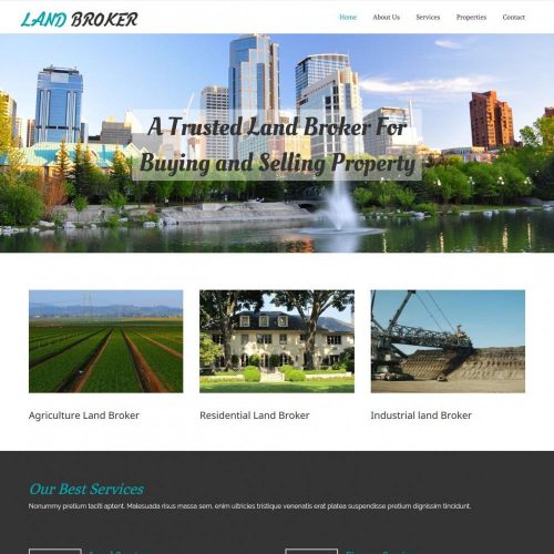 Land Broker - Real Estate/Broker Agency WordPress Theme