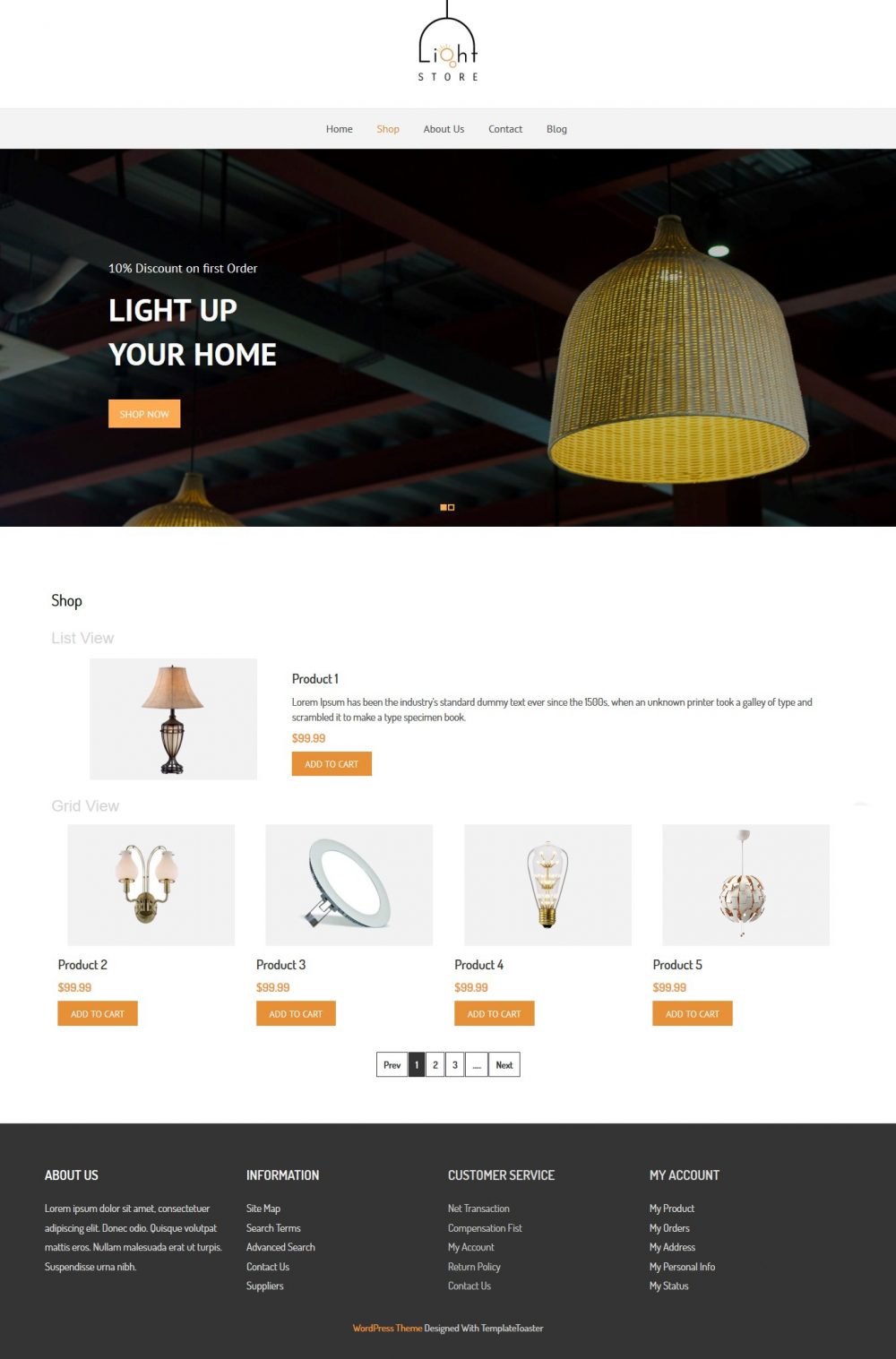 Light Store - WooCommerce Theme