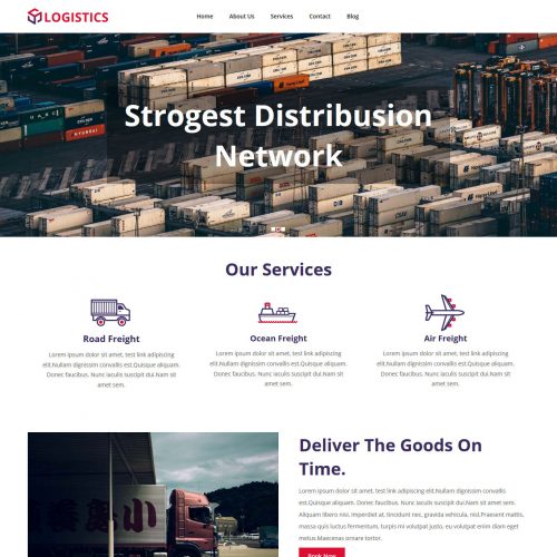 Logistics Logistics Company Free WordPress Theme