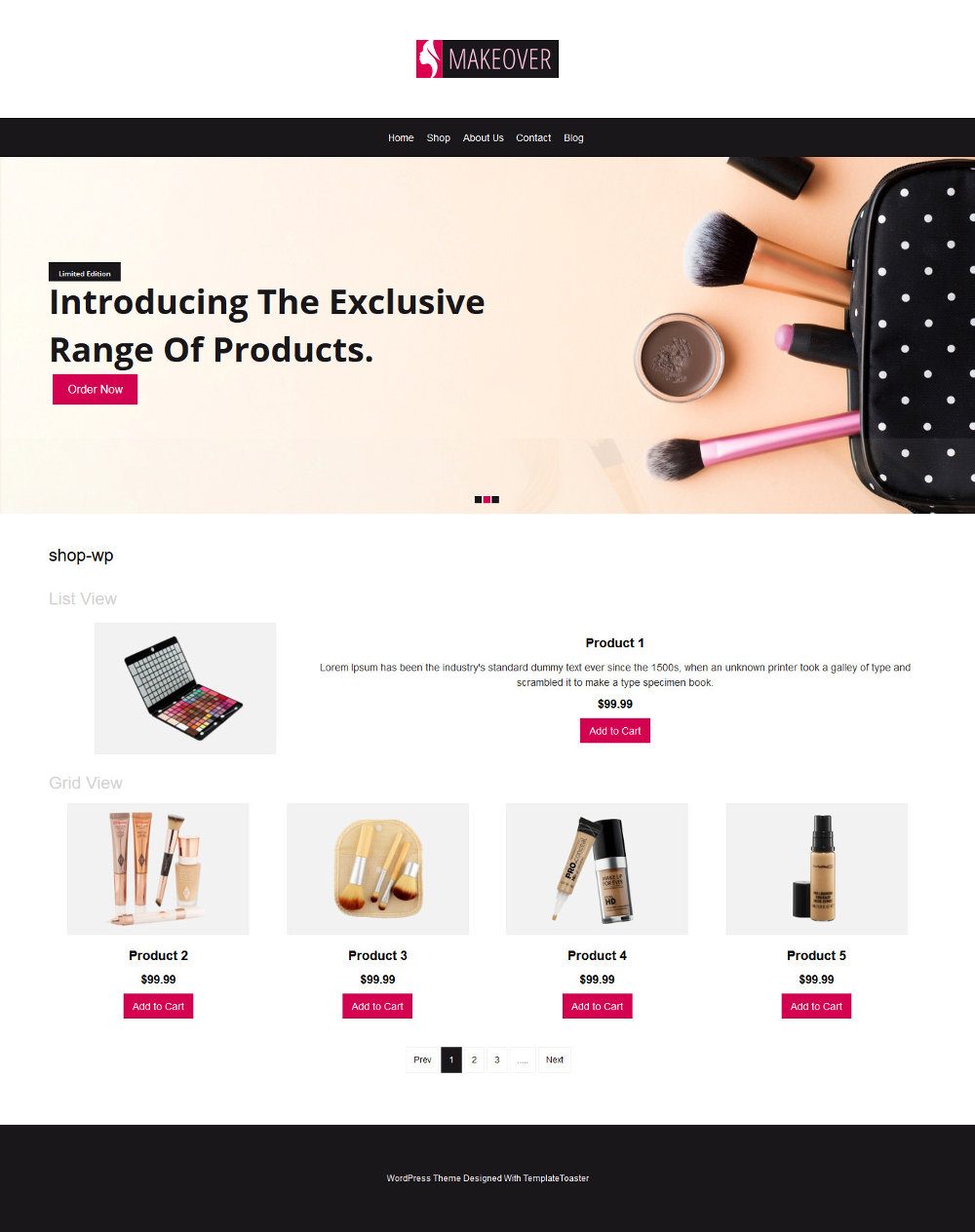 Makeover Makeup Accessories WooCommerce Theme