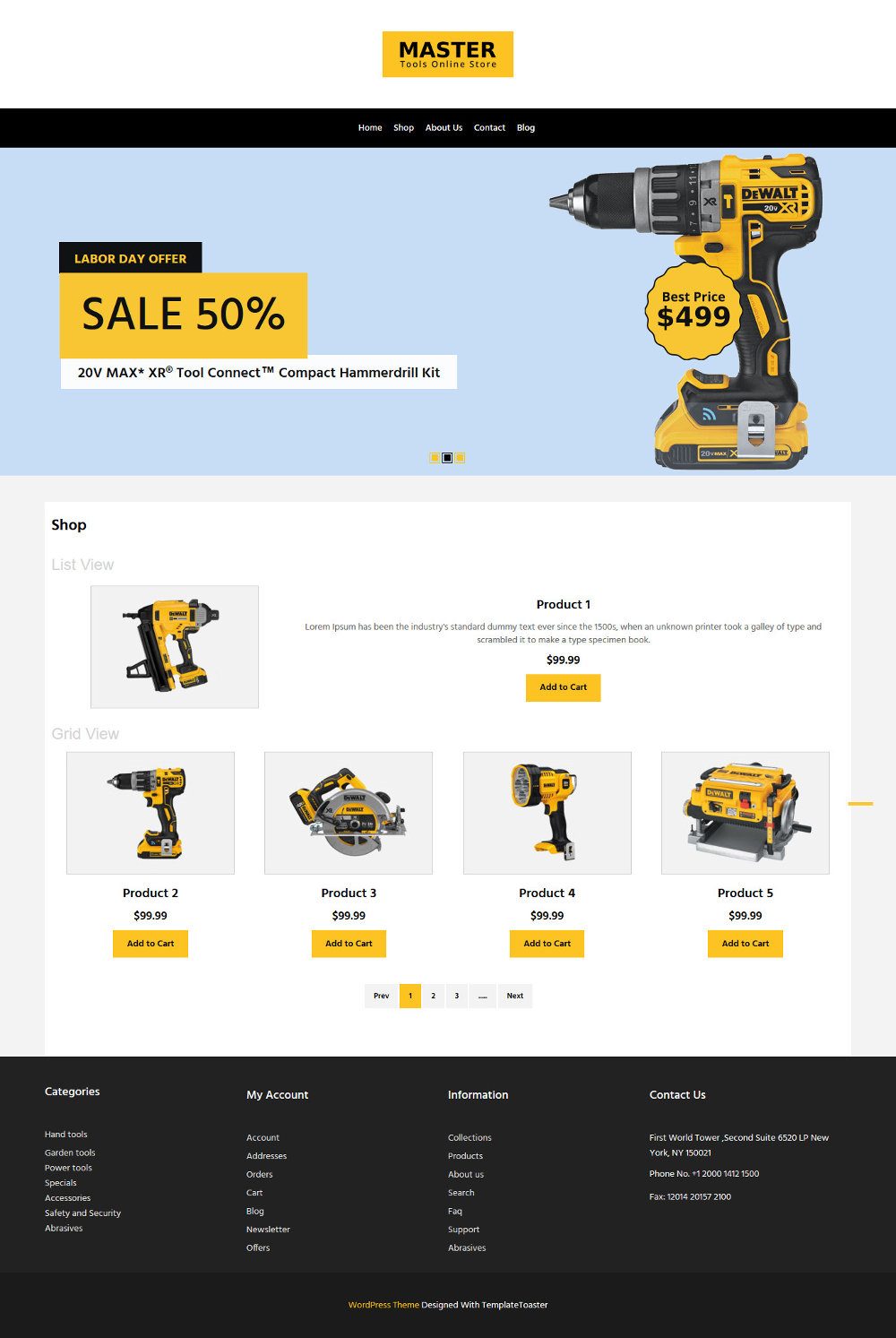 Master Tools Store WooCommerce Theme