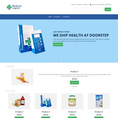 Medical Expert Online Medical Store PrestaShop Theme
