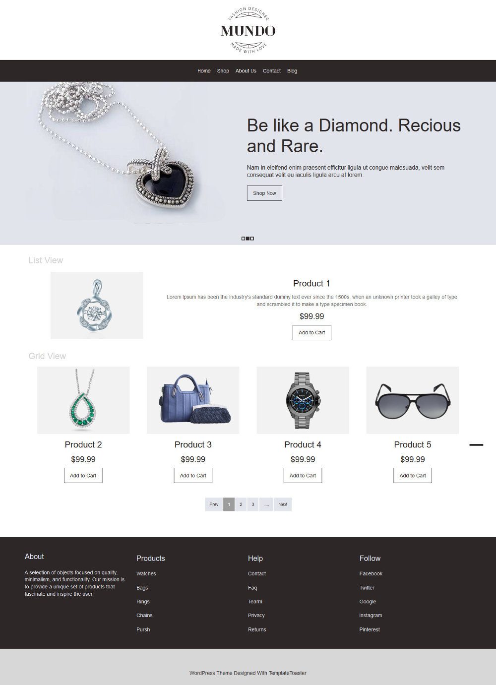 Mundo Fashion Accessories WooCommerce Theme