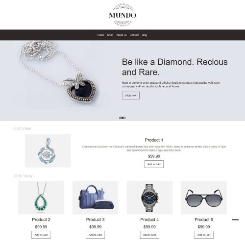 Mundo Fashion Accessories WooCommerce Theme