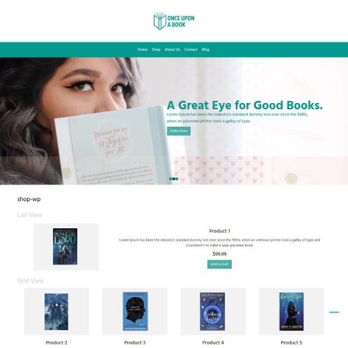 Once Upon a Book Online Book Store WooCommerce Theme