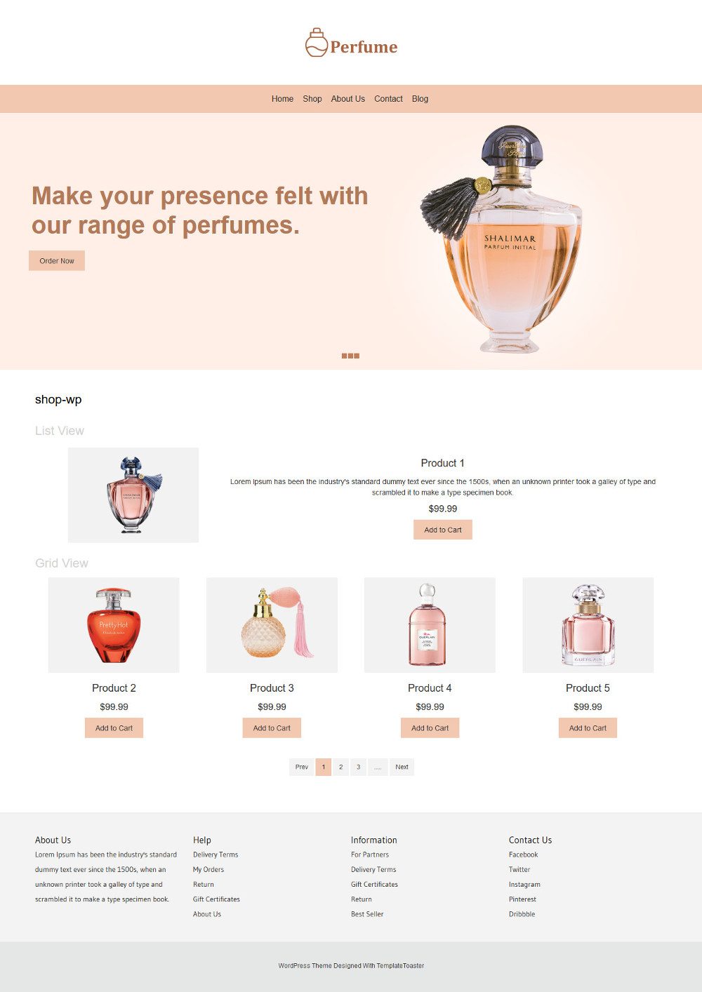 Perfume Online Store WooCommerce Theme