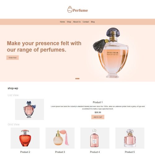 Perfume Online Store WooCommerce Theme