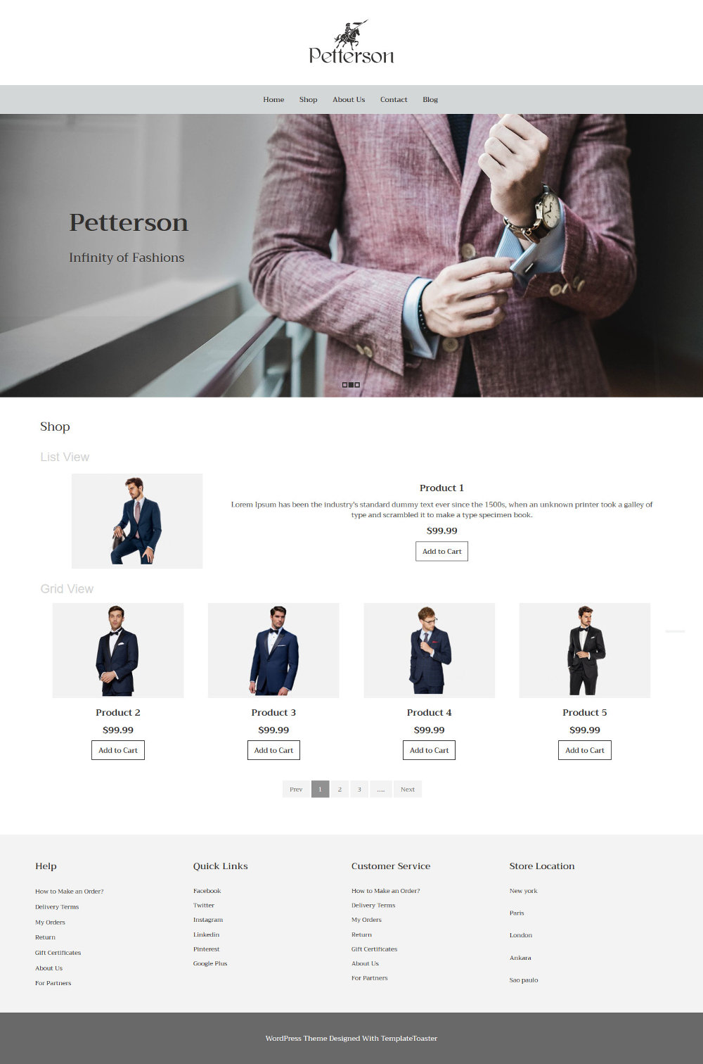 Pettersen - Clothing WooCommerce Theme