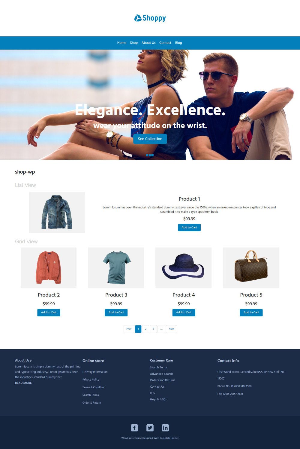 Shoppy Fashion Clothes and Accessories WooCommerce Theme