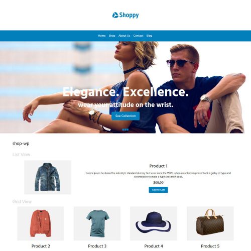 Shoppy Fashion Clothes and Accessories WooCommerce Theme