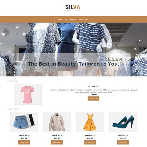 Silva Clothing Store WooCommerce Theme