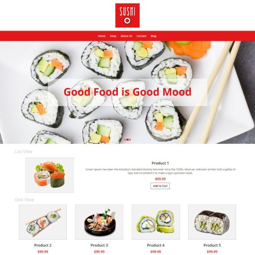 Sushi Foods WooCommerce Theme