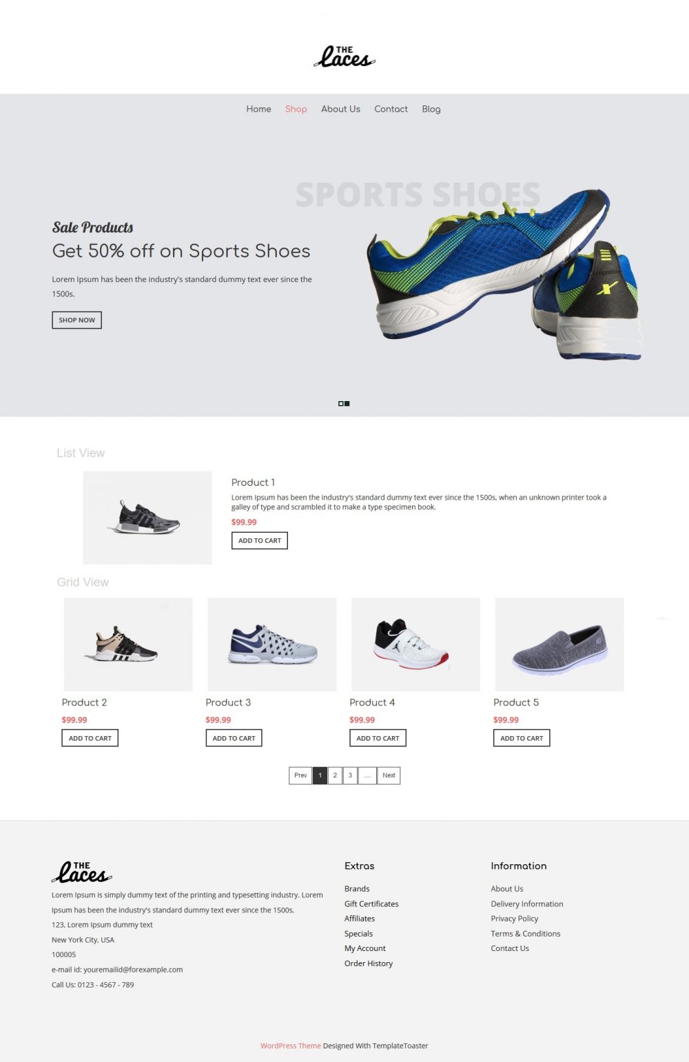 The Laces - Footwear Shop WooCommerce Theme