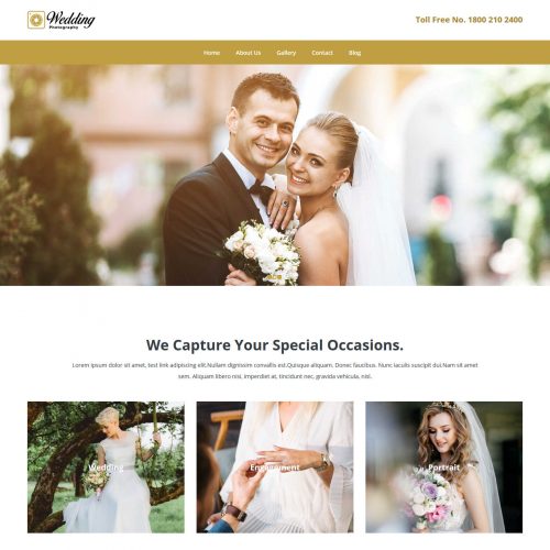 Wedding Photography Photography Free WordPress Theme