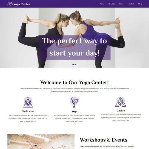 Yoga Center Yoga Joomla Template