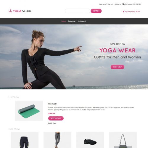 Yoga Store - Yoga Product Shop PrestaShop Theme