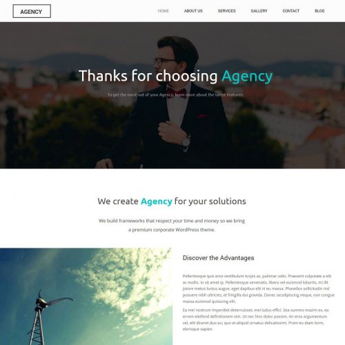 Agency - Creative and Simple Free WordPress Theme