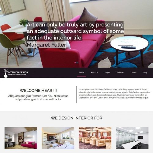 Interior Designing - WordPress Theme