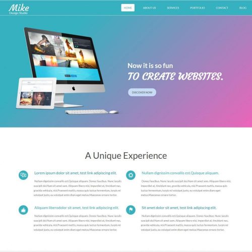 Mike - Creative Web Design Studio WordPress Theme