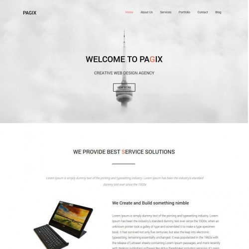 Pagix - WordPress Theme for Web Design/Studio