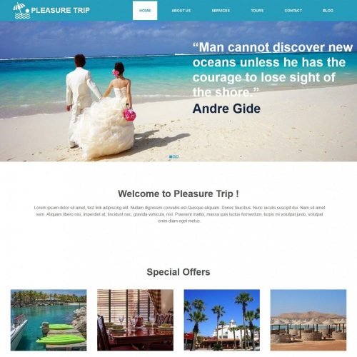 Pleasure Trip - WordPress Theme for Travel Agency