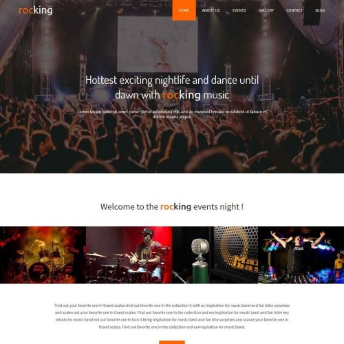 Rocking - Event/Night Club Free WordPress Theme