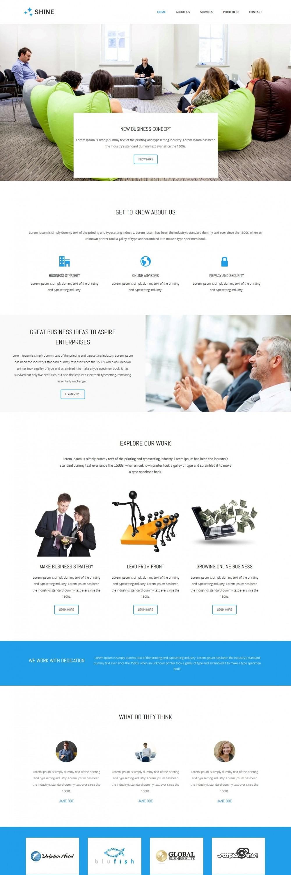 Shine - Business Advisor Free WordPress Theme