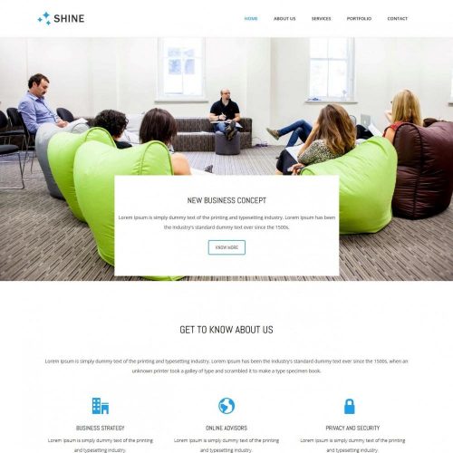 Shine - Business Advisor Free WordPress Theme