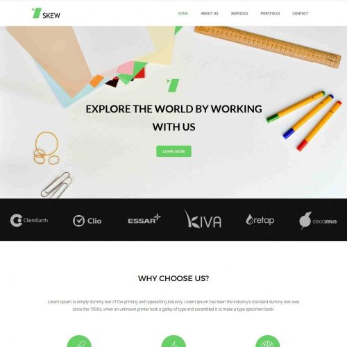 Skew - WordPress Theme For Web-Design Agency