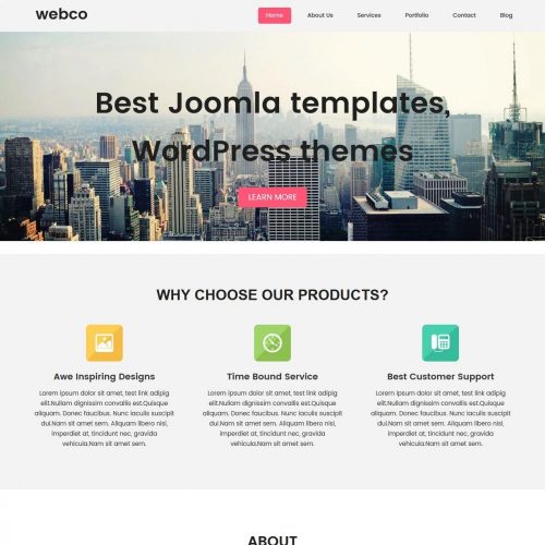 Webco - Free WordPress Theme For Web Design Agencies