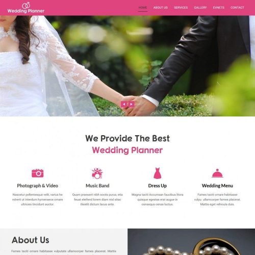 Wedding Planner - Wedding Planner And Wedding Organizer Free Wordpress Theme