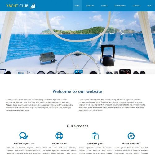 Yacht Club - Professional Sports/Yacht Club Free WordPress Theme