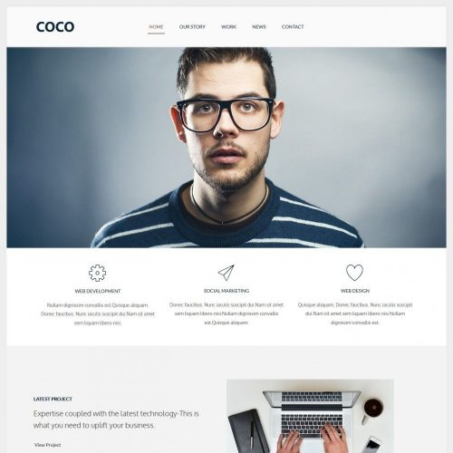 COCO - Flat Designed Joomla Web Agency Template