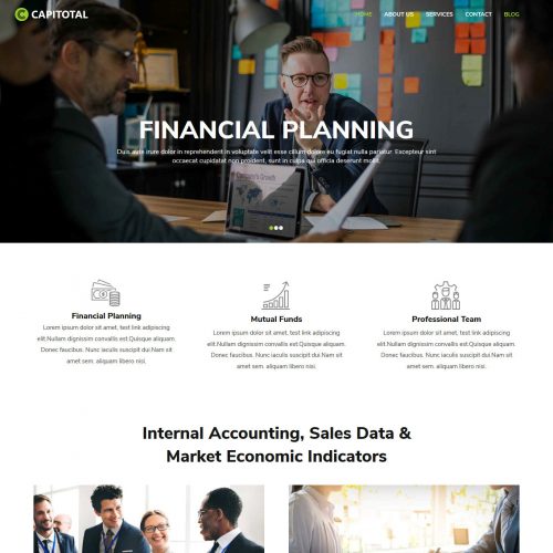 CapiTotal Finance and Consulting Company Blogger Template