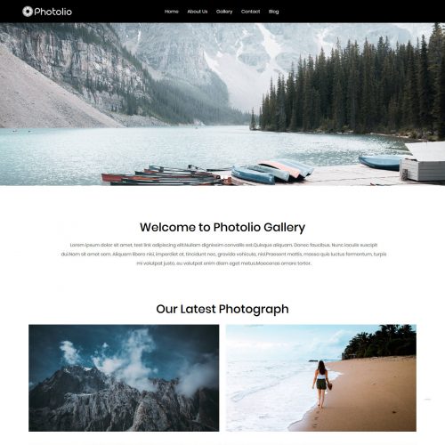 Photolio Photography Blogger Template